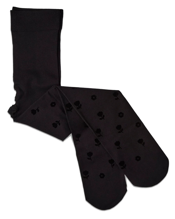 tights opaque rose flocked