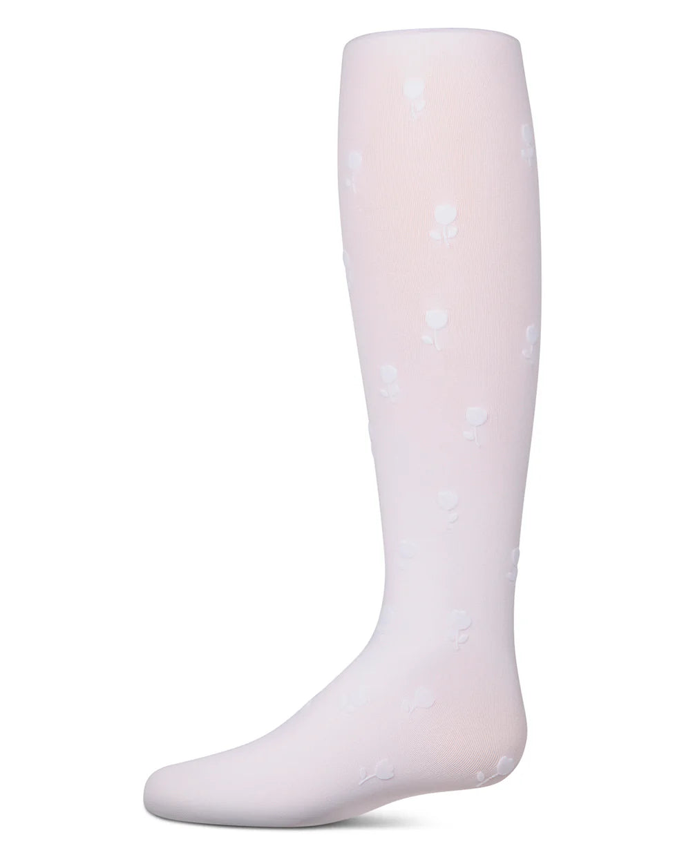 tights opaque rose flocked