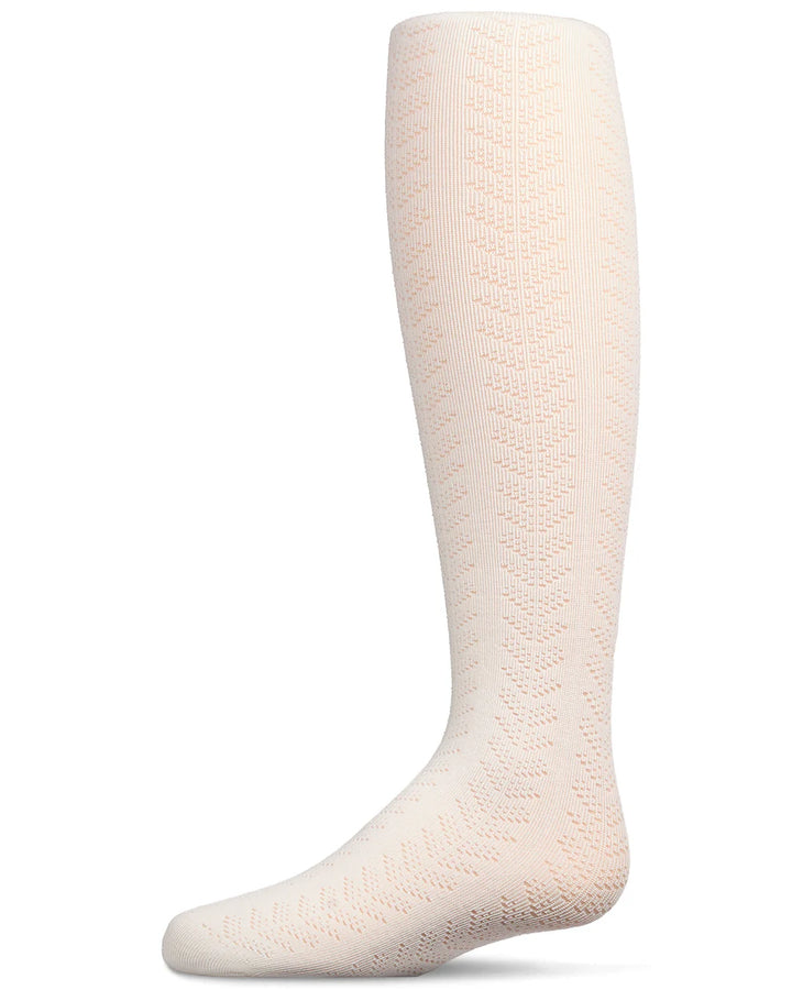 tights cotton multi chevron drop stitch