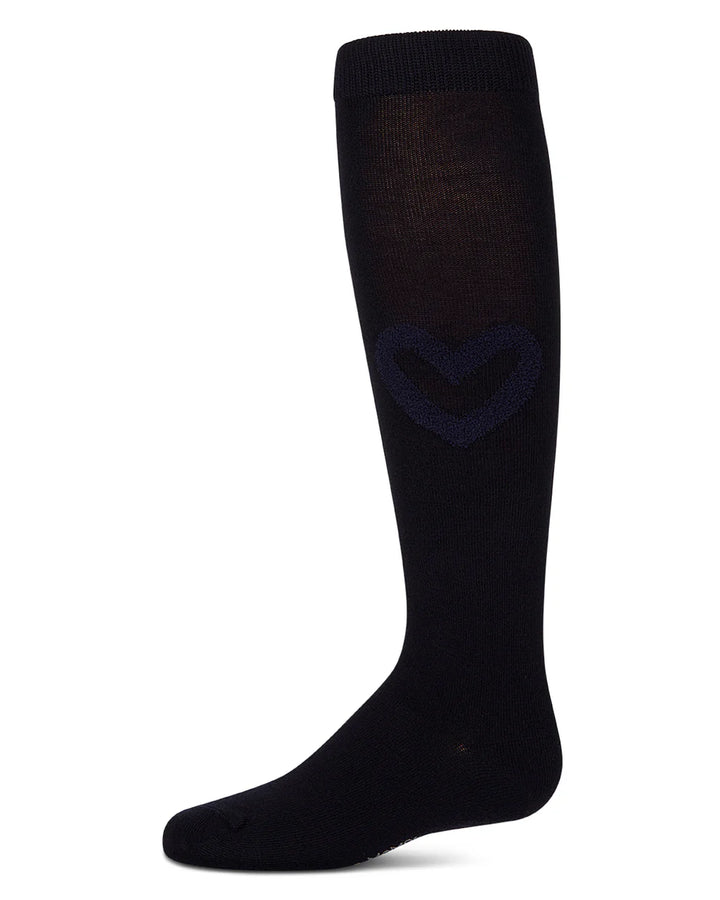 knee high fuzzy heart