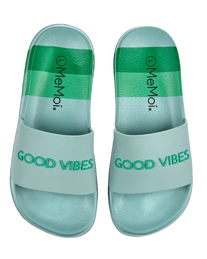 slippers good vibes slide