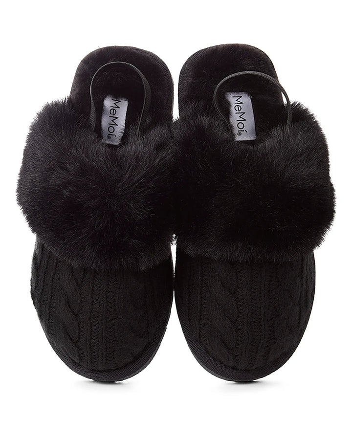 slippers cable plush