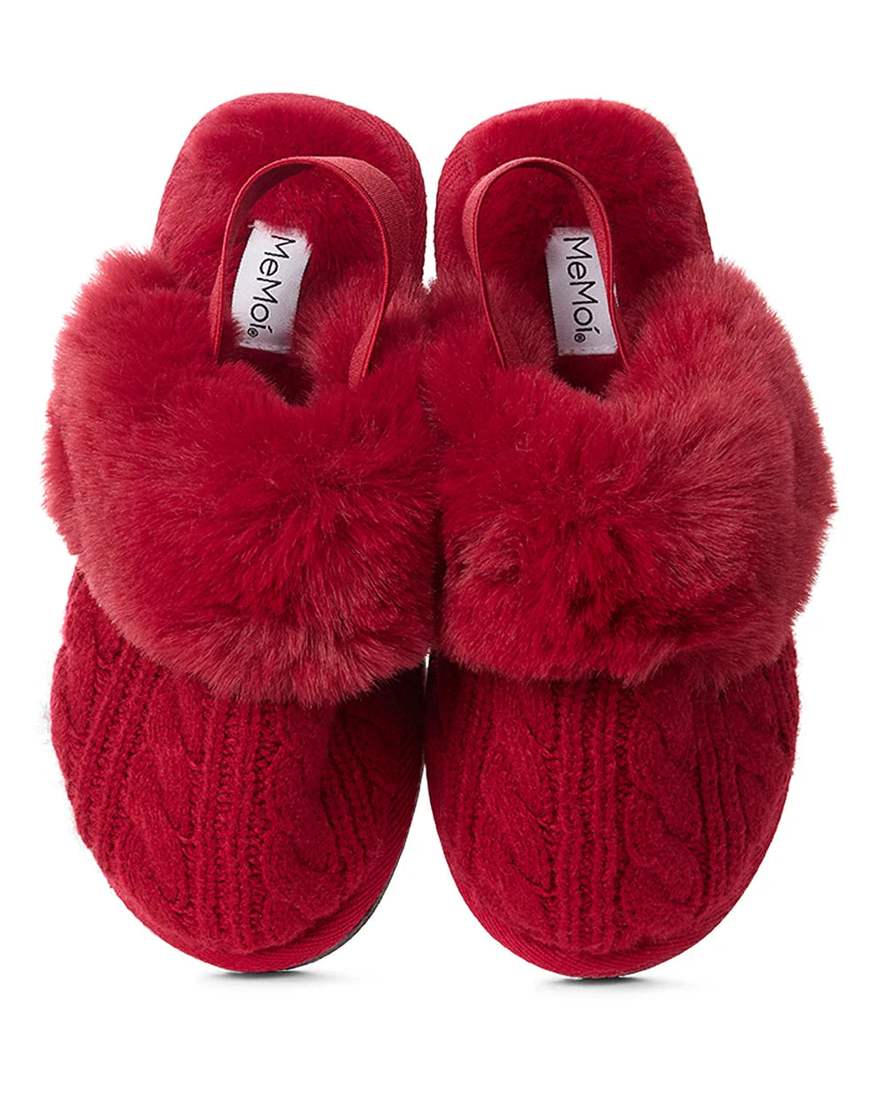 slippers cable plush