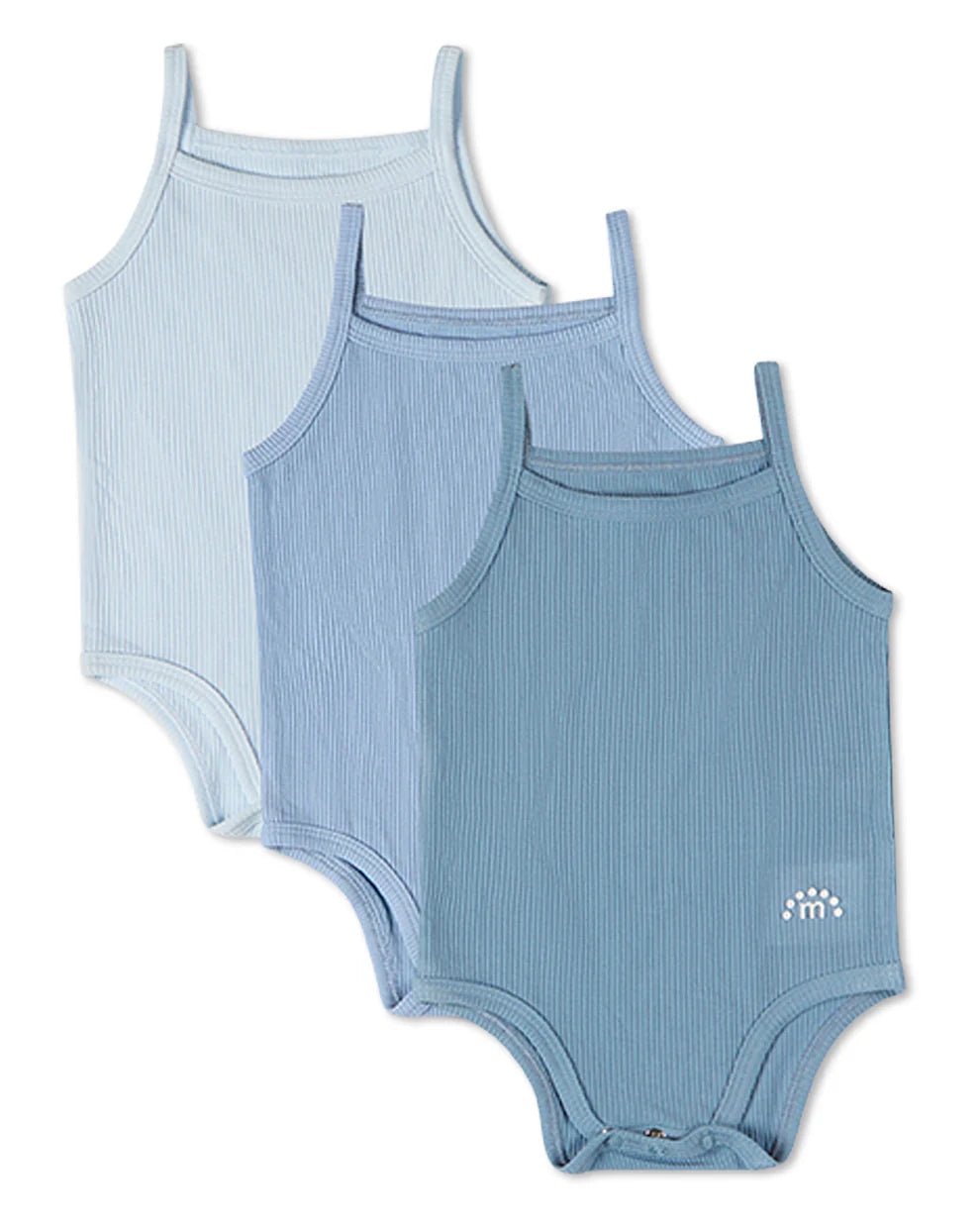 onesie solid ribbed modal pack of 3