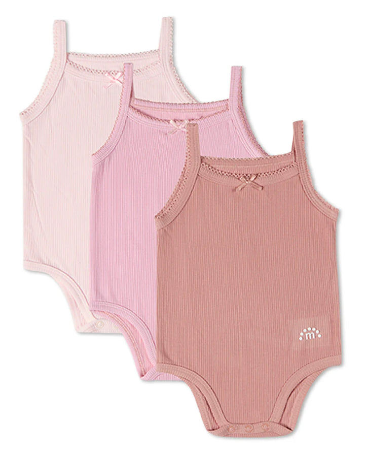 onesie solid ribbed modal pack of 3