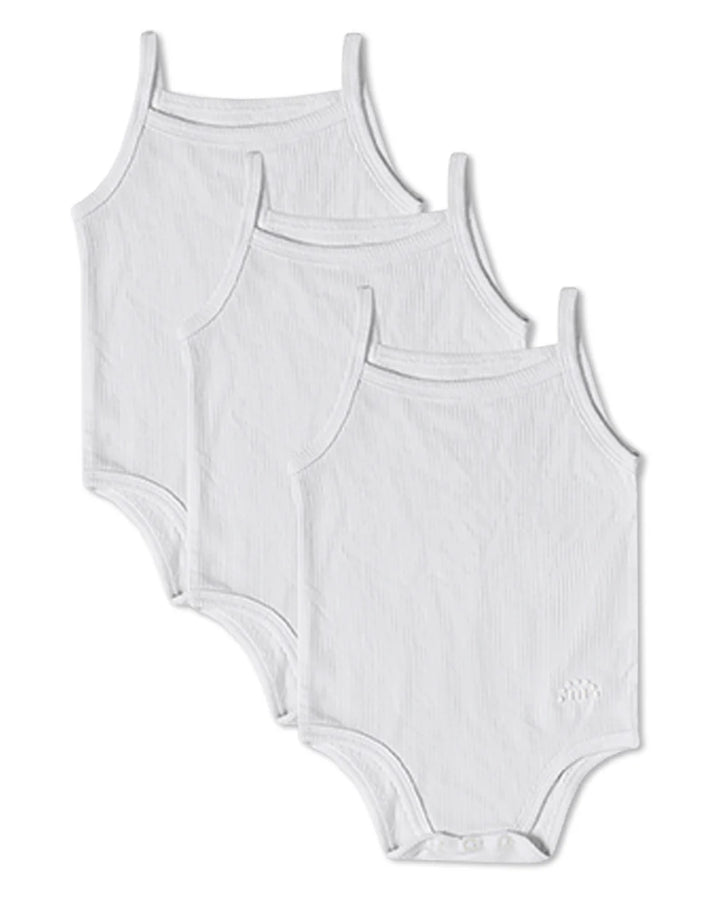 onesie solid ribbed modal pack of 3