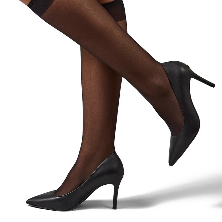 all day sheer knee high 20d 6 pack