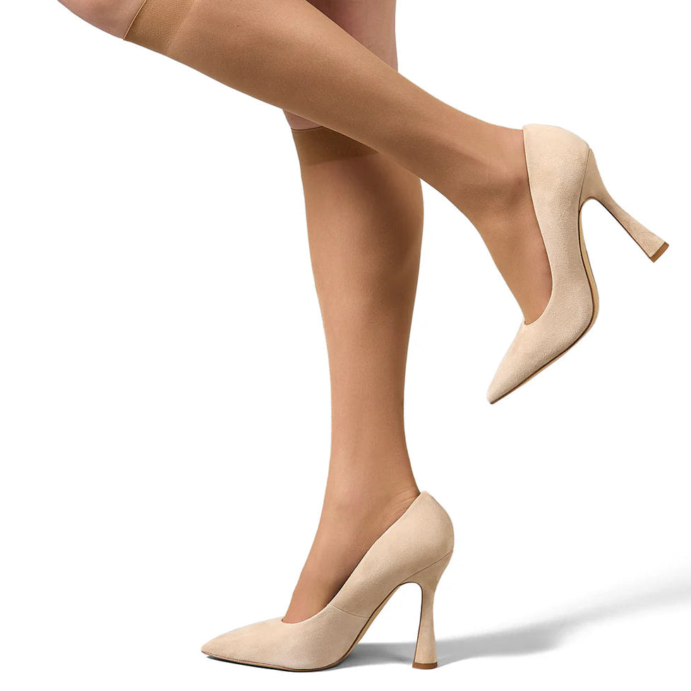all day sheer knee high 20d 6 pack