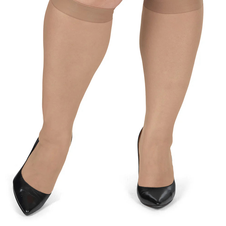 pantyhose energizing light support knee high 2 pair pack 30 denier