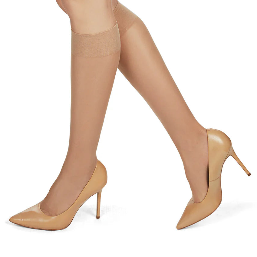 silky sheer knee high 25d
