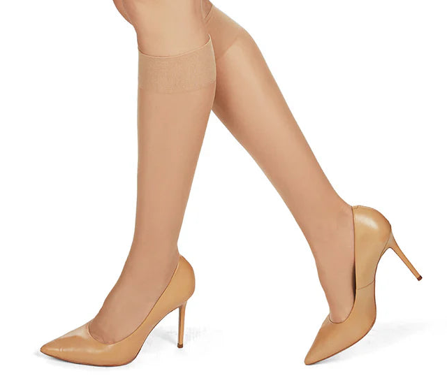 silky sheer knee high 25d