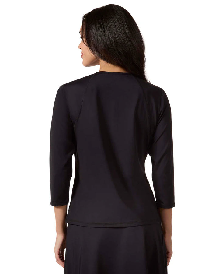 swim tee half zip
