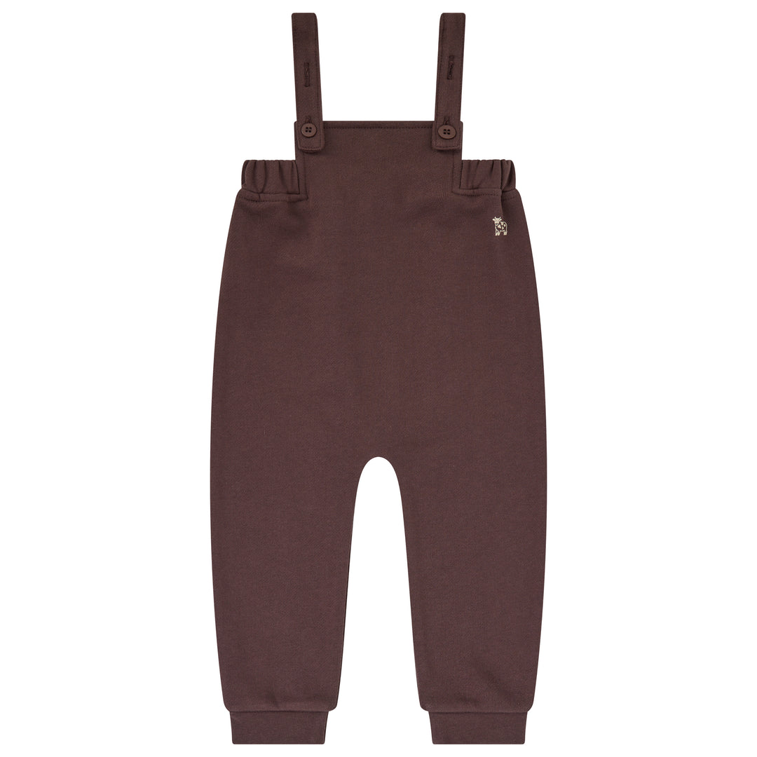 set outfit printed mockneck and overalls