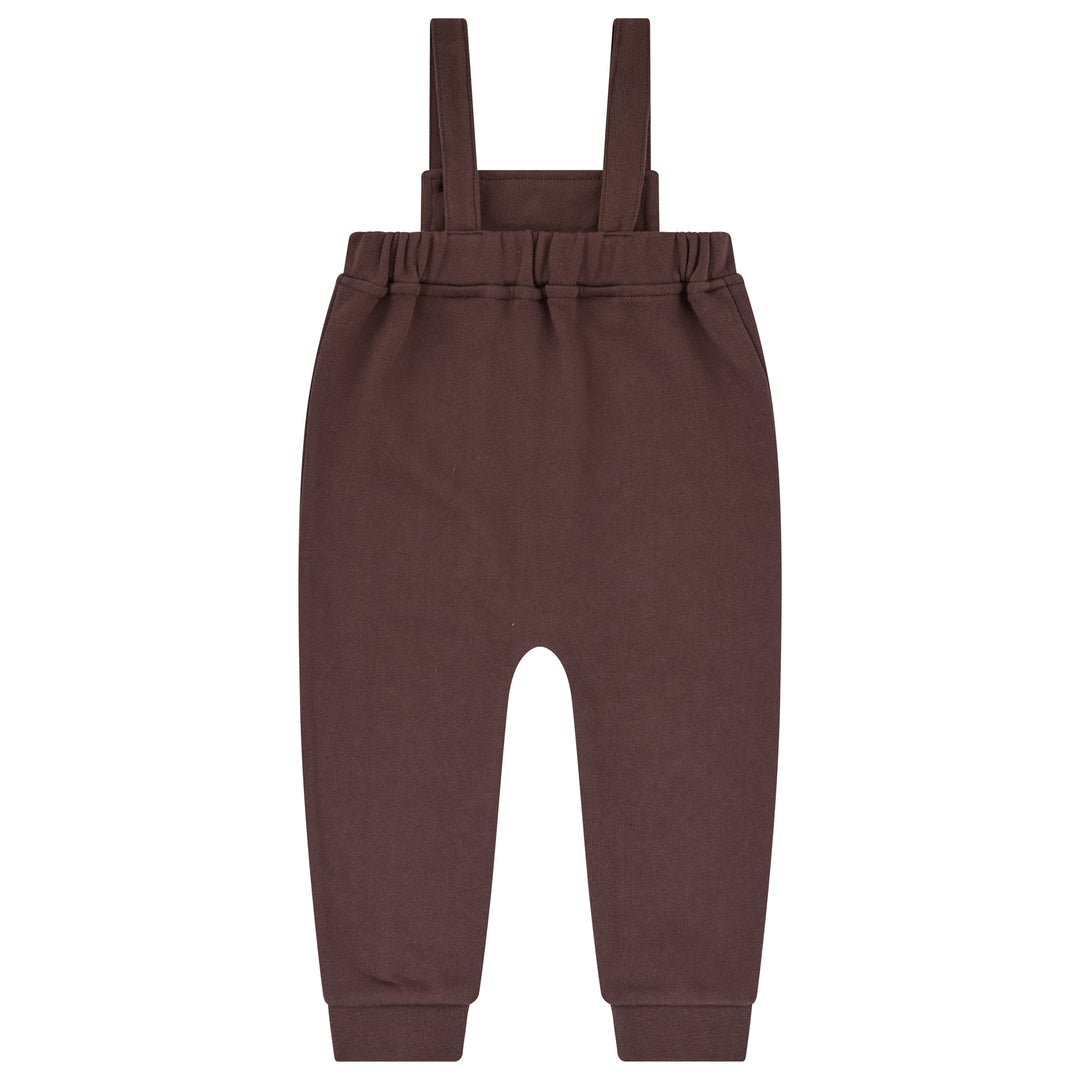 set outfit printed mockneck and overalls