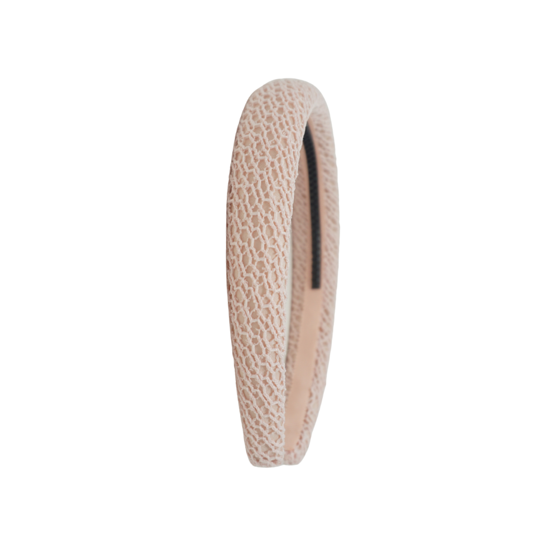 headband netting crochet padded
