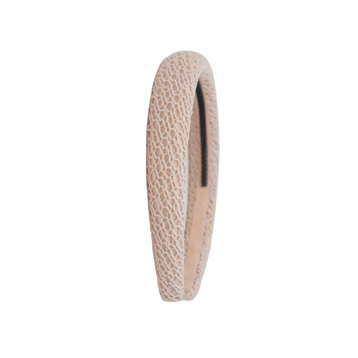 headband netting crochet padded