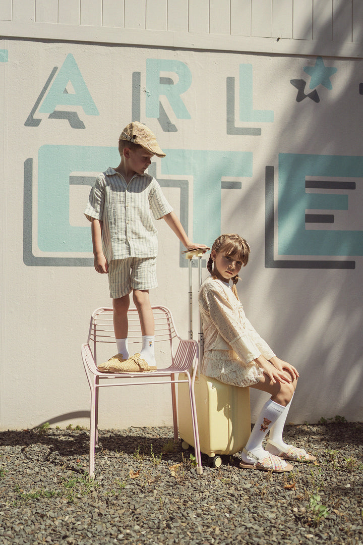 anklet boy bear printed