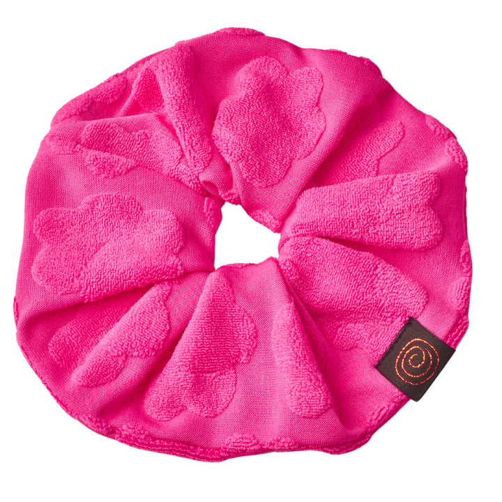 pony scrunchie terry floral