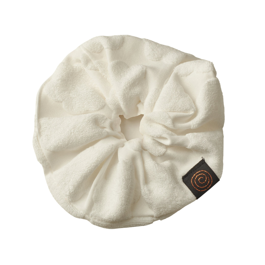 pony scrunchie terry floral