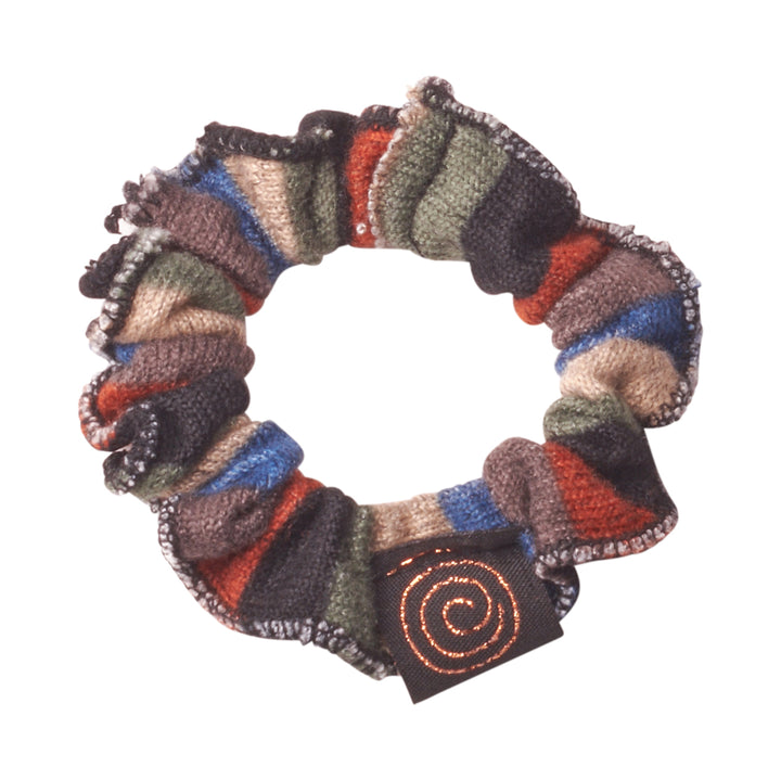 pony scrunchie striped narrow