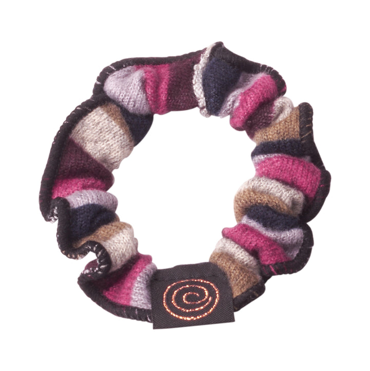 pony scrunchie striped narrow