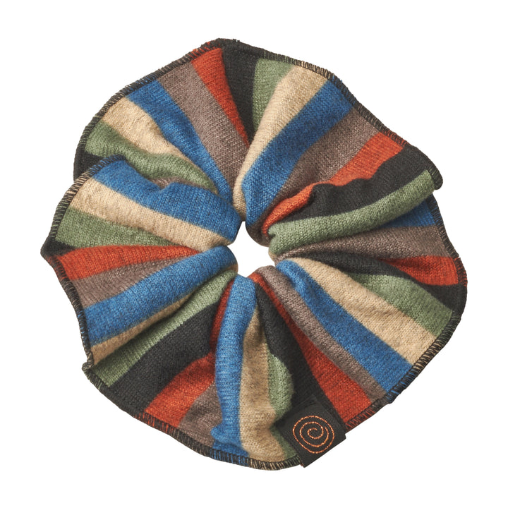 pony scrunchie striped oversized