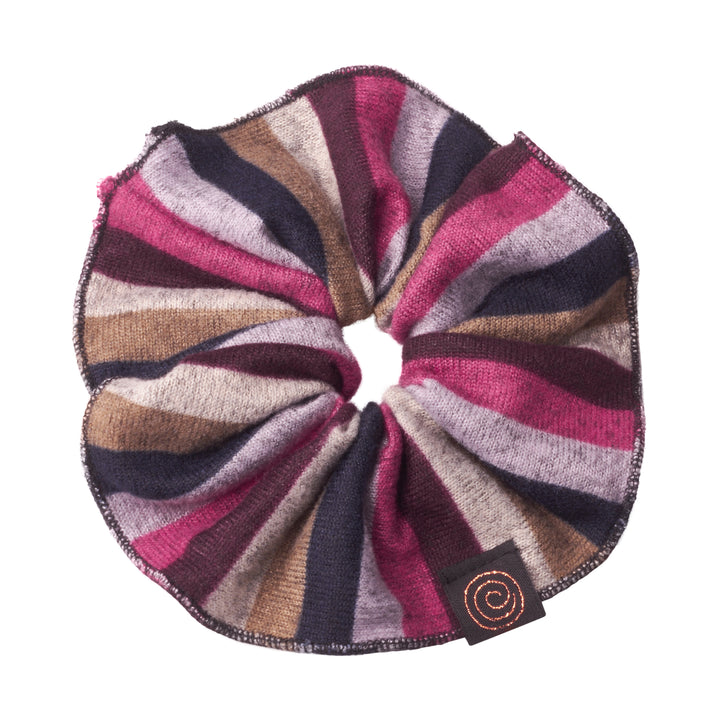 pony scrunchie striped oversized