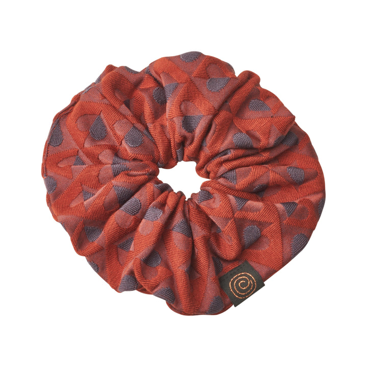 pony scrunchie cotton heart
