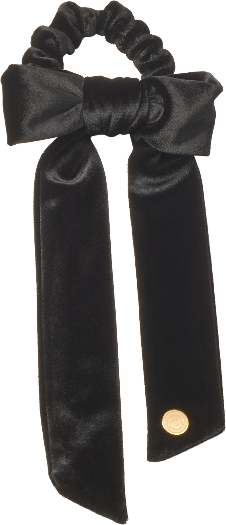 pony velvet bow with ties