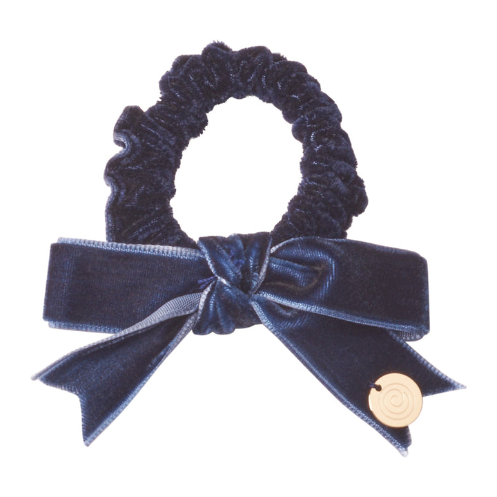 pony scrunchie velvet with satin center bow set