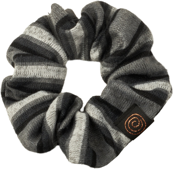 pony scrunchie striped knit