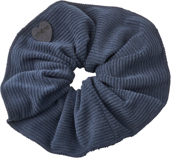 pony scrunchie corduroy heart