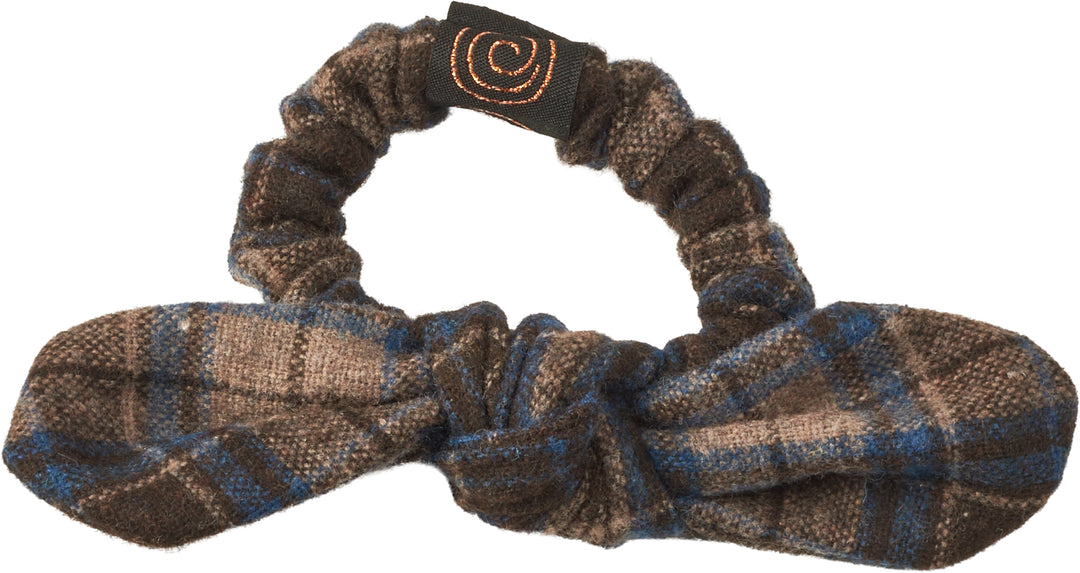 pony scrunchie plaid bow