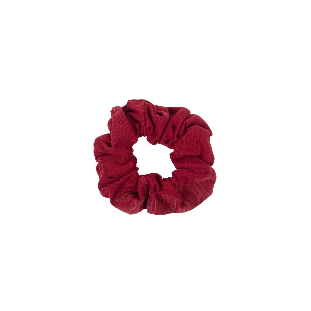 pony scrunchie flocked logo