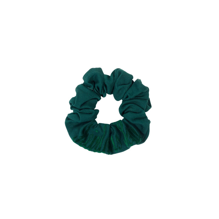 pony scrunchie flocked logo