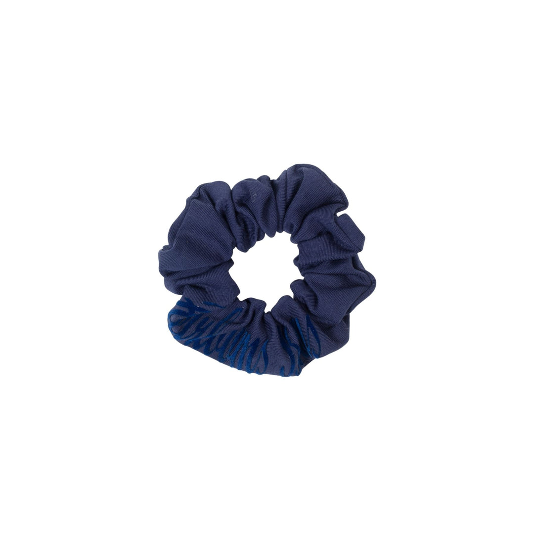 pony scrunchie flocked logo