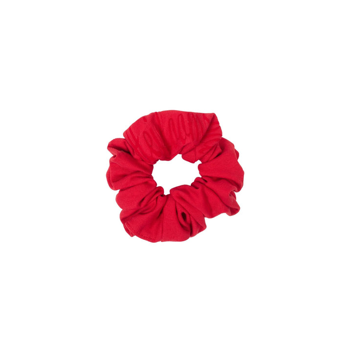 pony scrunchie flocked logo