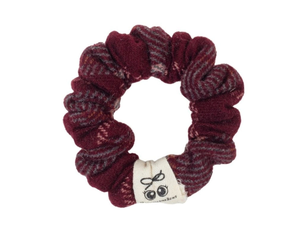 pony scrunchie plaid