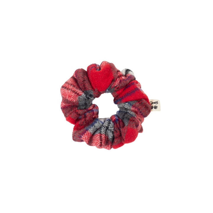 pony scrunchie plaid