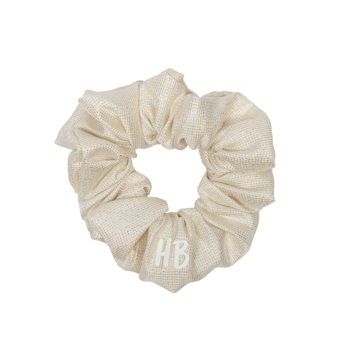 pony scrunchie sparkle heavy satin