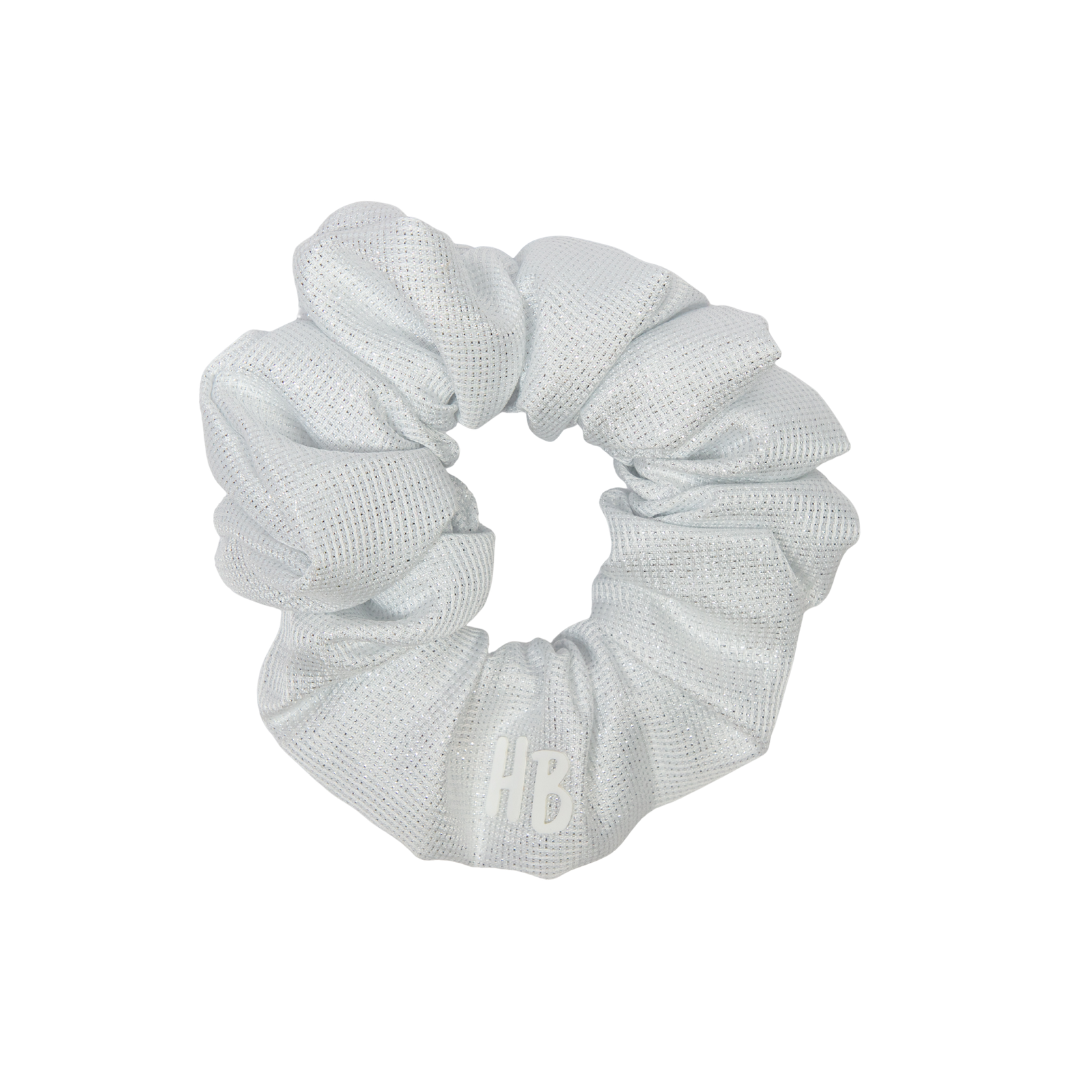 pony scrunchie sparkle heavy satin