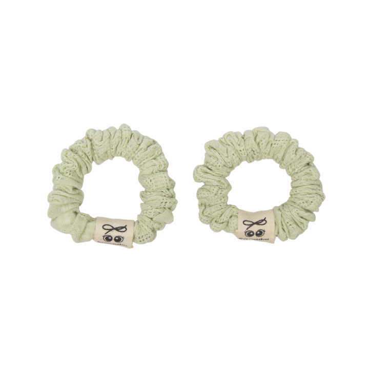 pony scrunchie thin eyelet set