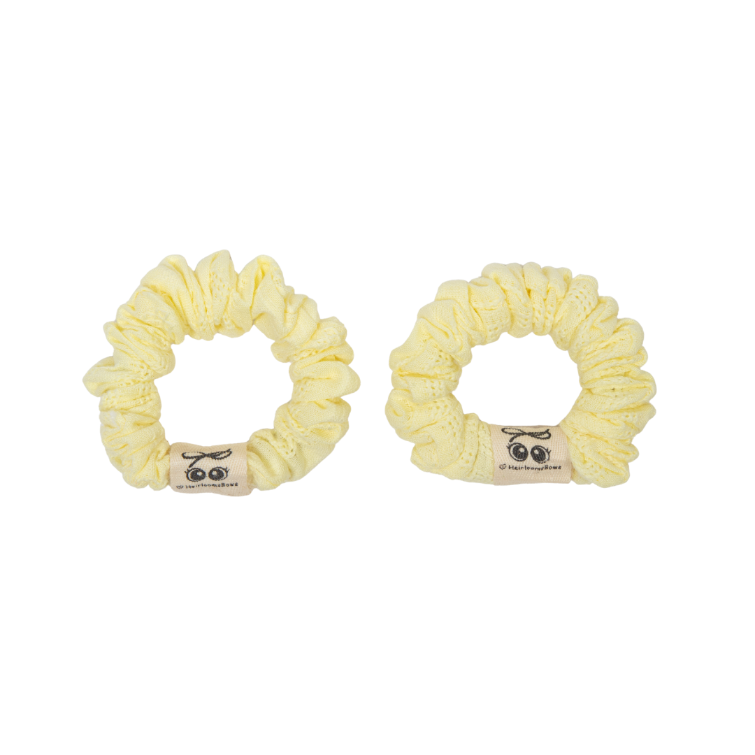 pony scrunchie thin eyelet set