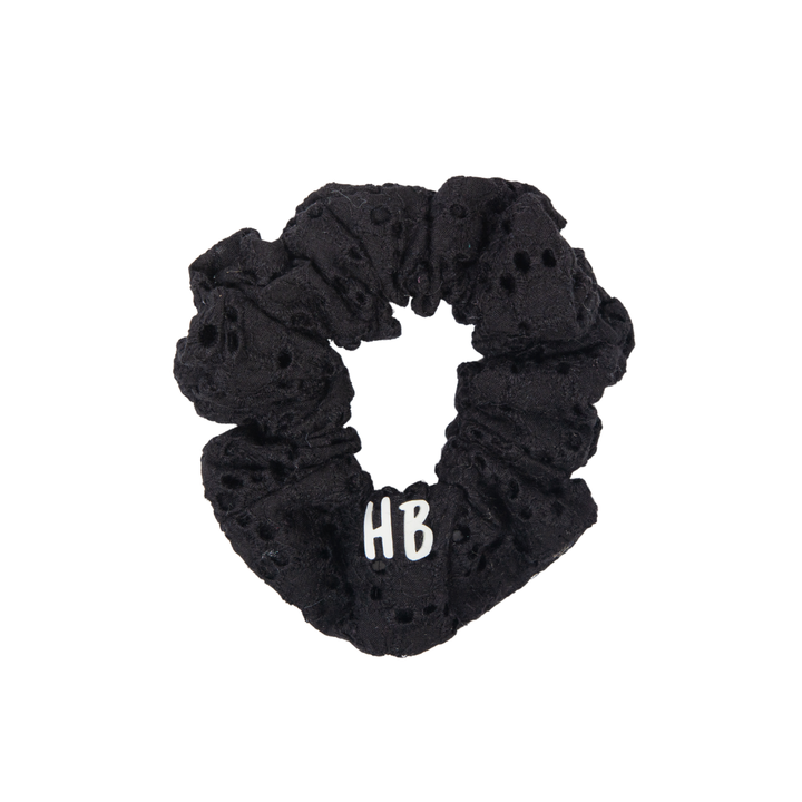 pony scrunchie heavy eyelet