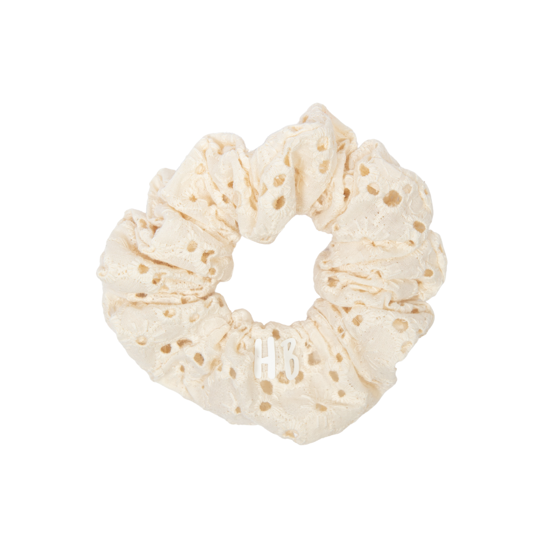 pony scrunchie heavy eyelet