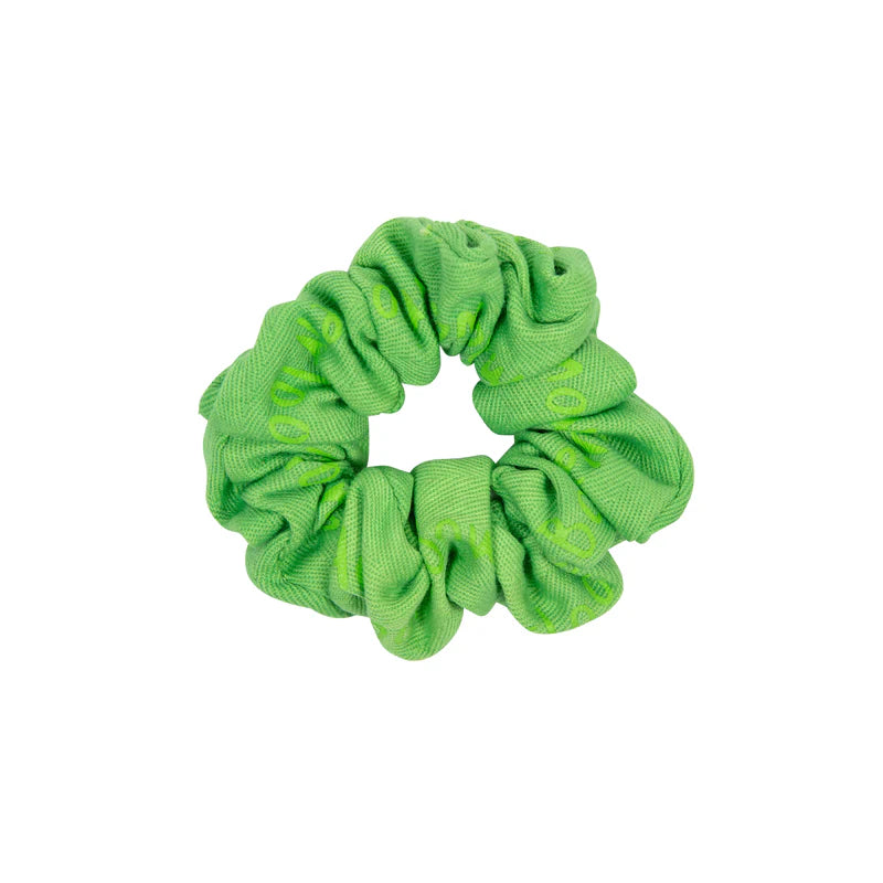 pony scrunchie logo stretch