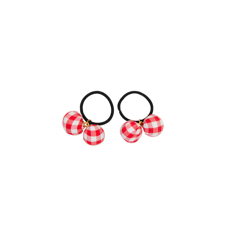 pony pin stripe and gingham with edge ball set