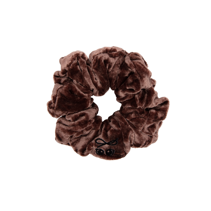pony crushed velvet scrunchy