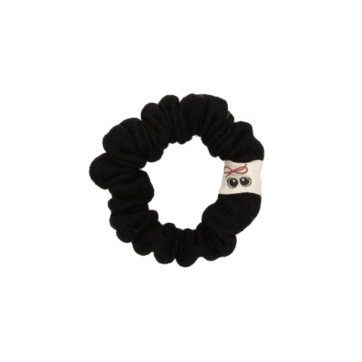 pony brushed wool mini scrunchy