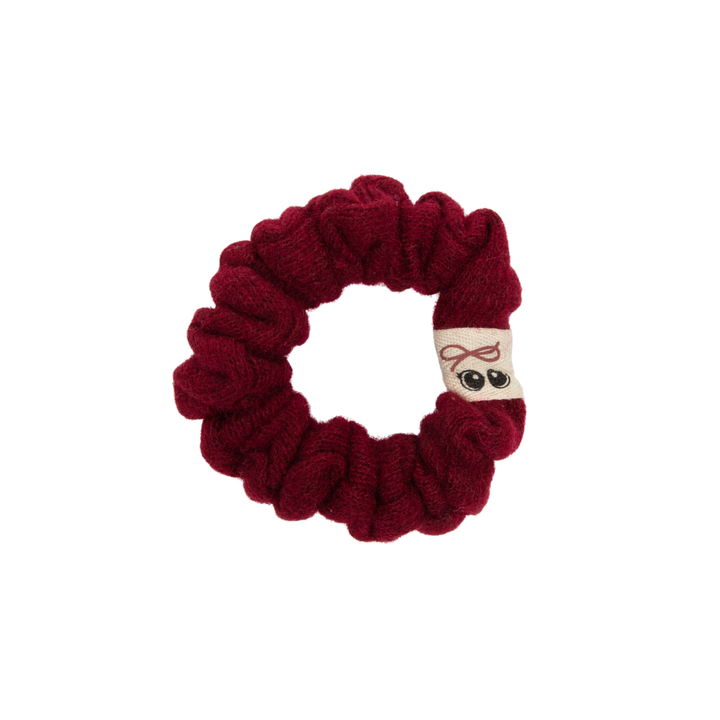 pony brushed wool mini scrunchy